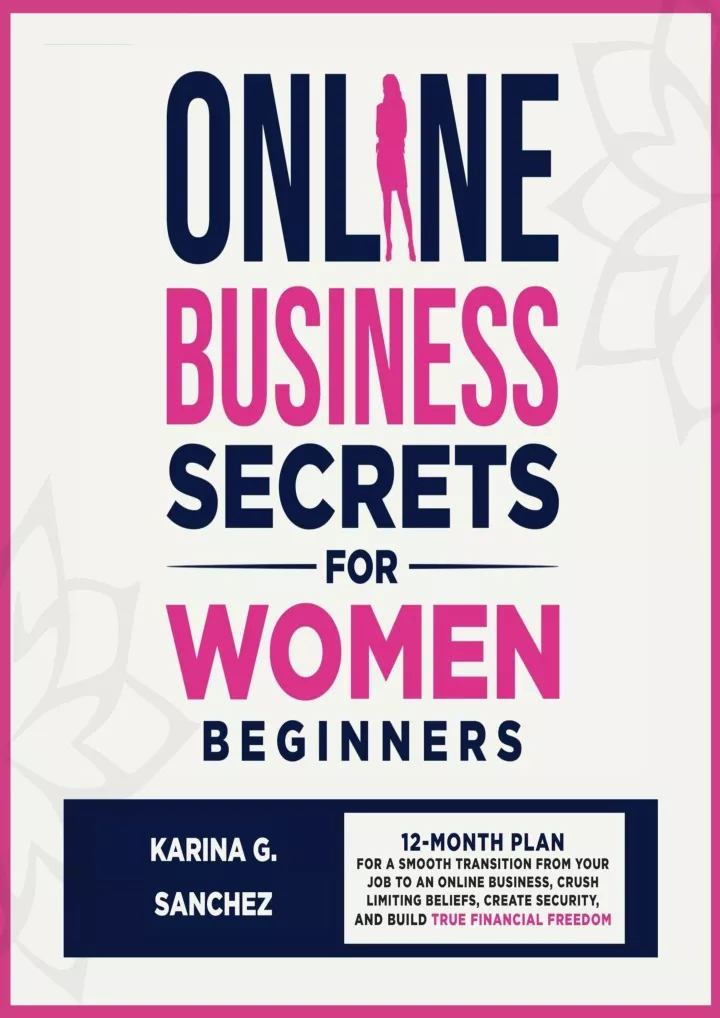 online business secrets for women beginners