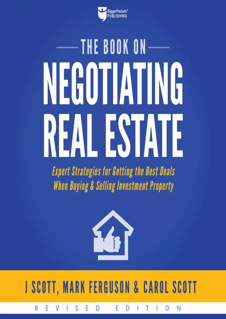 the book on negotiating real estate expert