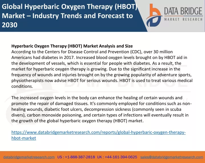 global hyperbaric oxygen therapy hbot market
