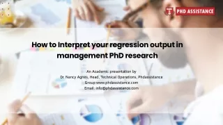 How to Interpret your regression output in management PhD research