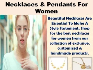 Necklaces & Pendants For Women