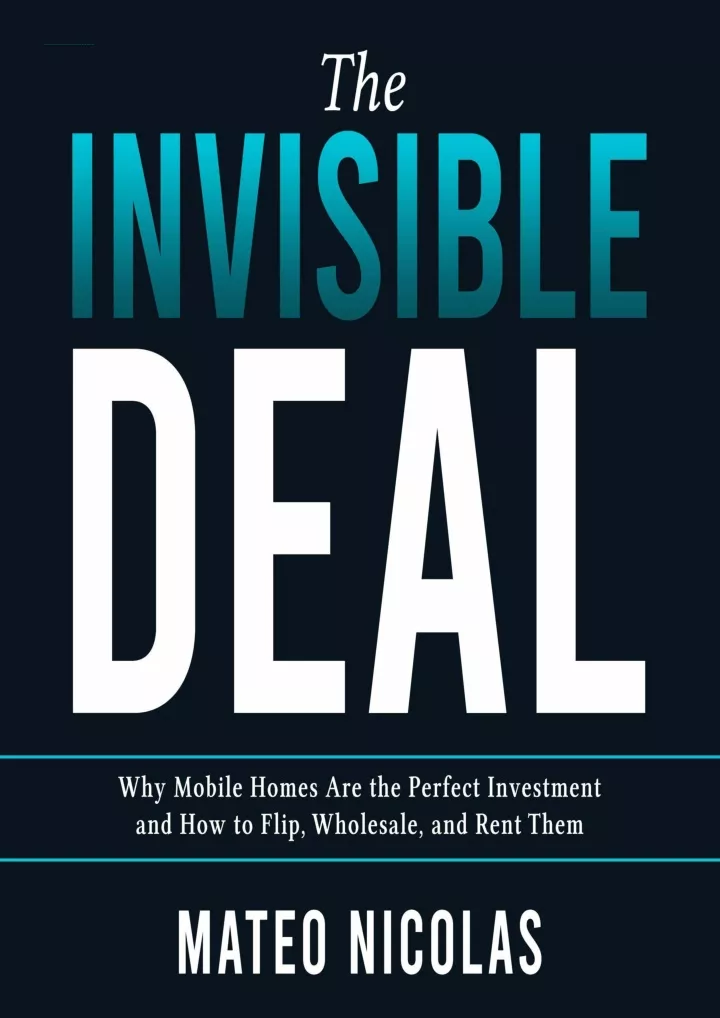 the invisible deal why mobile homes