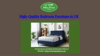 High-Quality Bedroom Furniture in UK