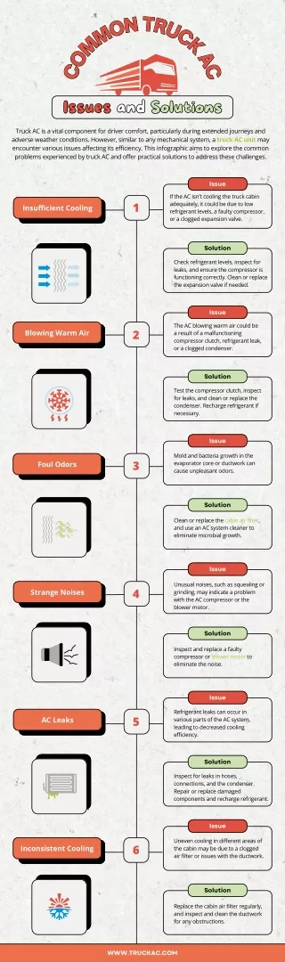 Common Truck AC Issues and Solutions