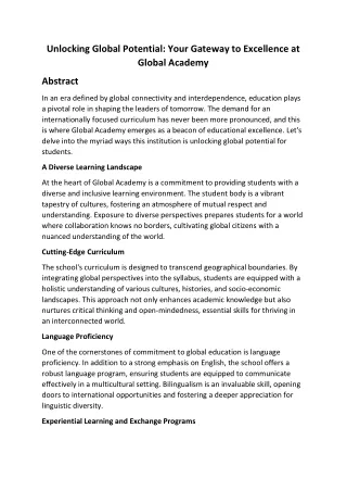 unlocking global potential your gateway
