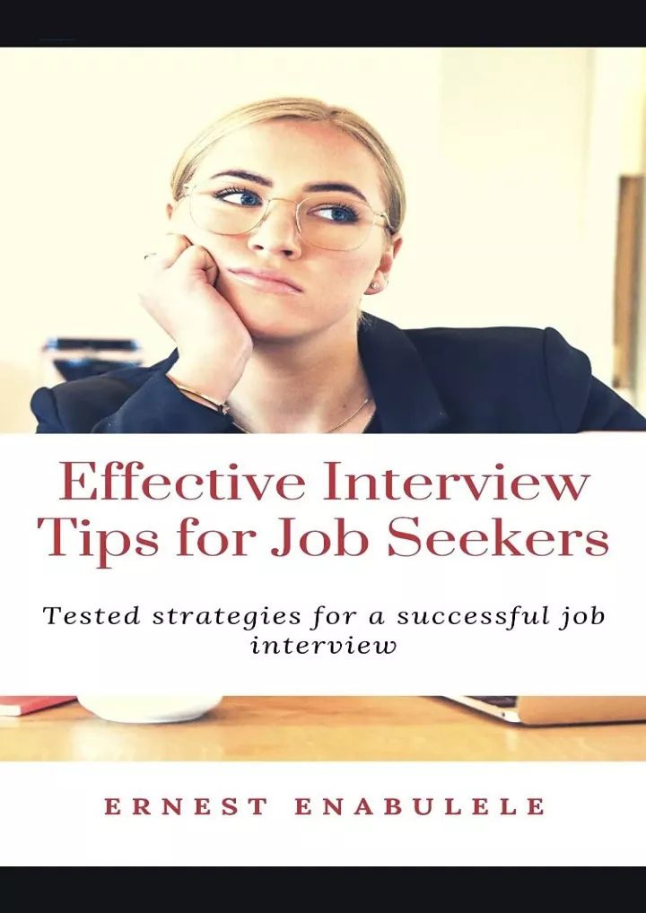 effective interview tips for job seekers tested