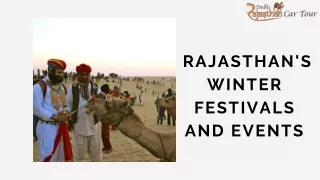 Rajasthan's Winter Festivals and Events