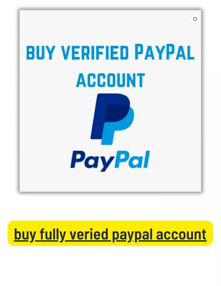 buy fully veried paypal account