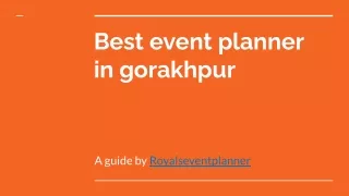 Best event planner in gorakhpur