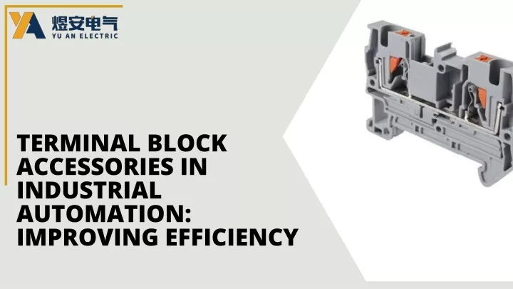 terminal block accessories in industrial