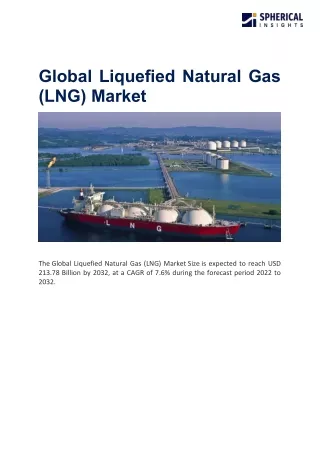 global liquefied natural gas lng market