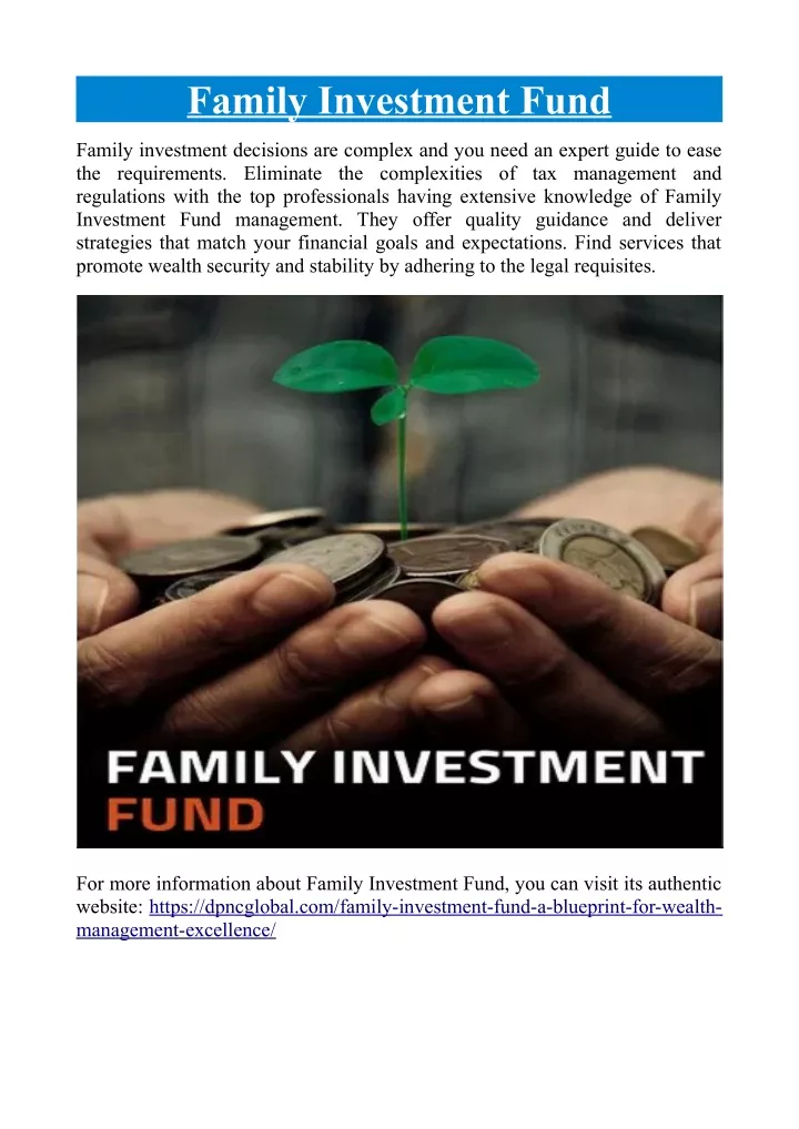 family investment fund