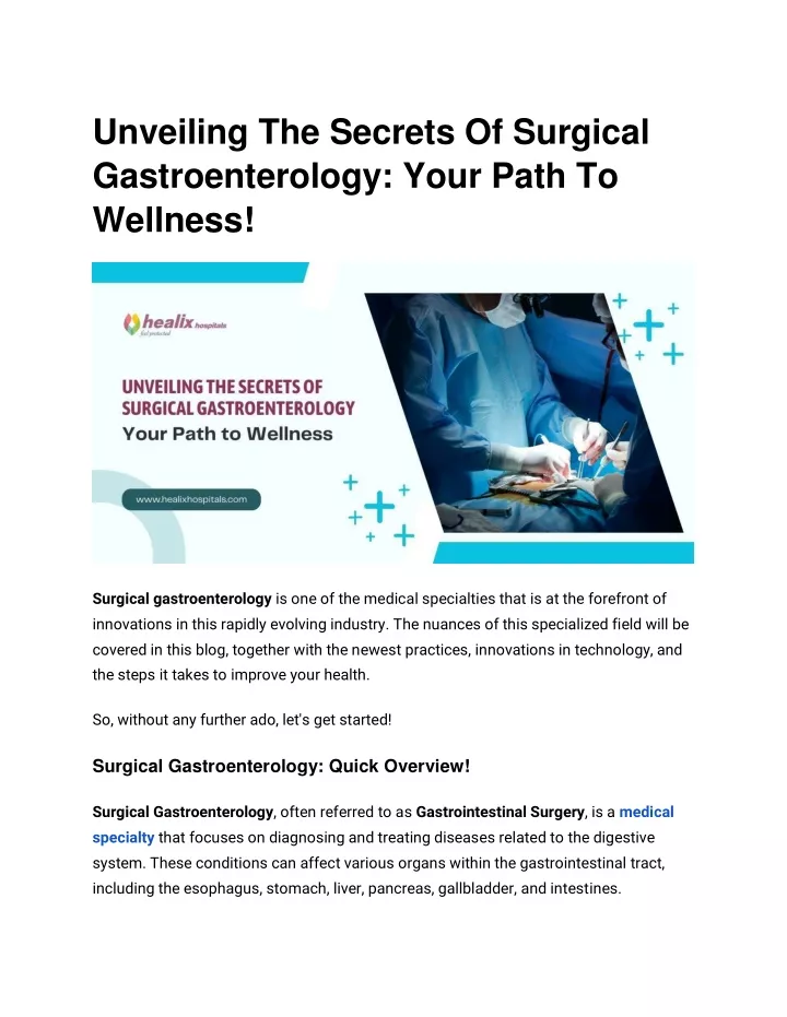 unveiling the secrets of surgical