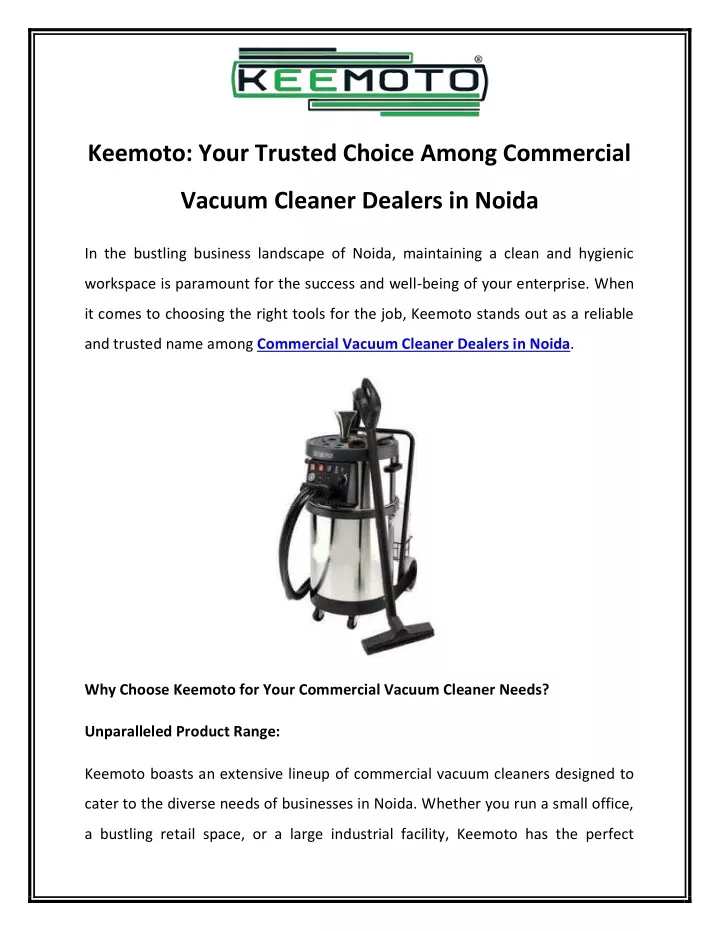 keemoto your trusted choice among commercial