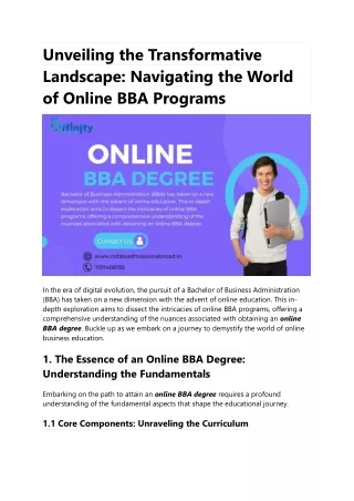 Employer's Lens: How Companies View and Value Online BBA Graduates