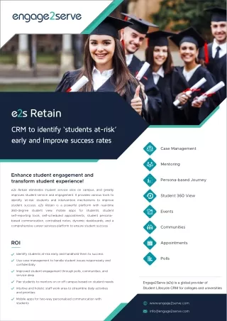 e2s-Retain Student risk at early and improve success rates