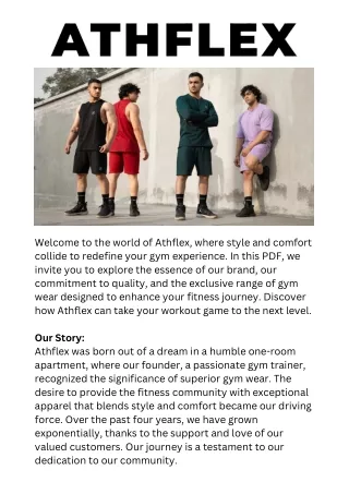 welcome to the world of athflex where style