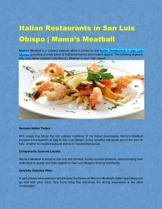Italian Restaurants in San Luis Obispo  Mama’s Meatball_PDF-1