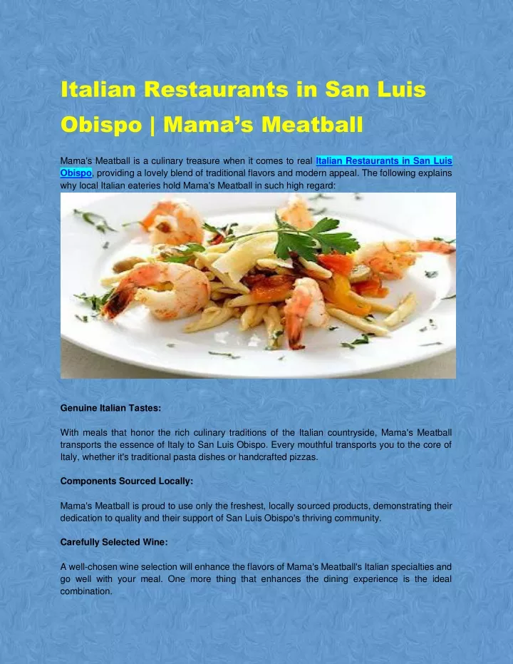 italian restaurants in san luis obispo mama