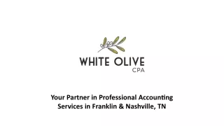 Accounting & Bookkeeping Services in Franklin & Nashville, TN