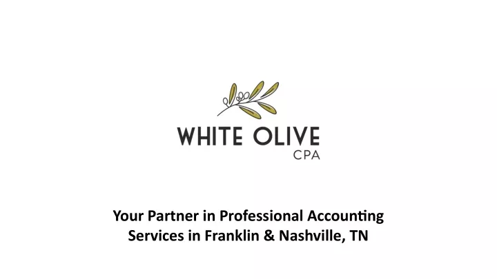 your partner in professional accounting services