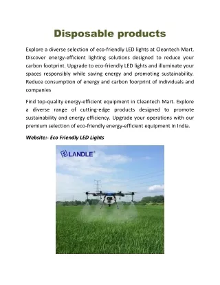 disposable products
