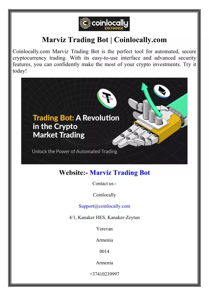 marviz trading bot coinlocally com