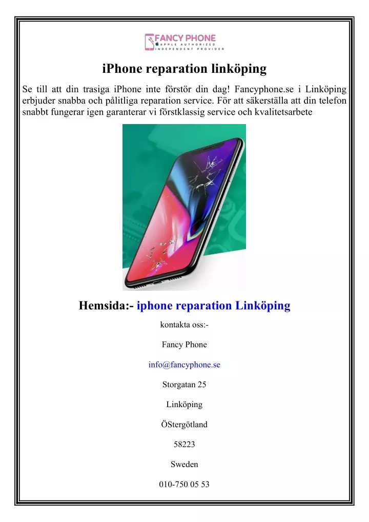 iphone reparation link ping