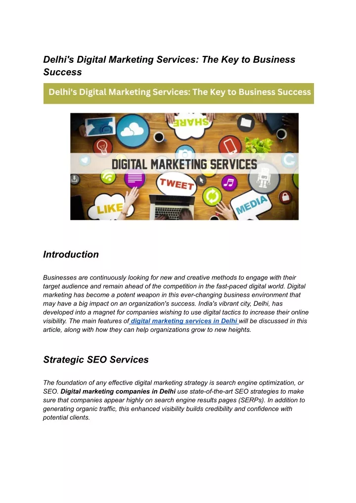 delhi s digital marketing services