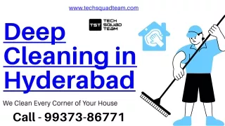 Deep Cleaning in Hyderabad