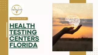 Your Premier Health Testing Centers in Florida | Vital Psych MD
