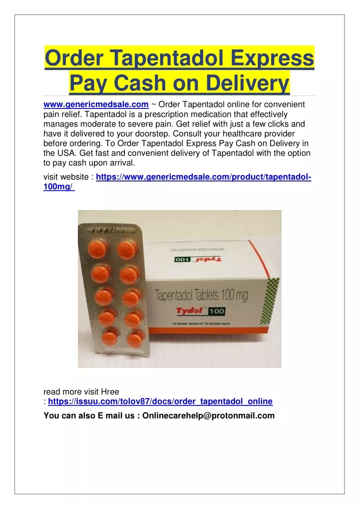 order tapentadol express pay cash on delivery