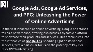 google ads google ad services and ppc unleashing