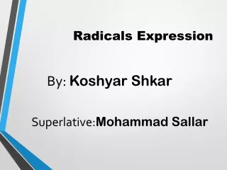radicals expression