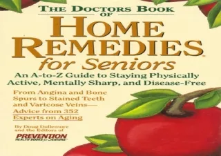 [PDF Read❤️ ONLINE] The Doctor's Book of Home Remedies for Seniors