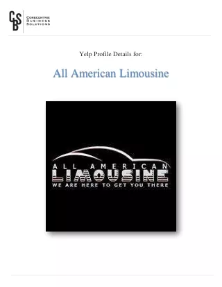 Best Car Service Chicago | All American Limousine