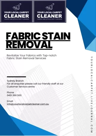 Fabric Stain Removal