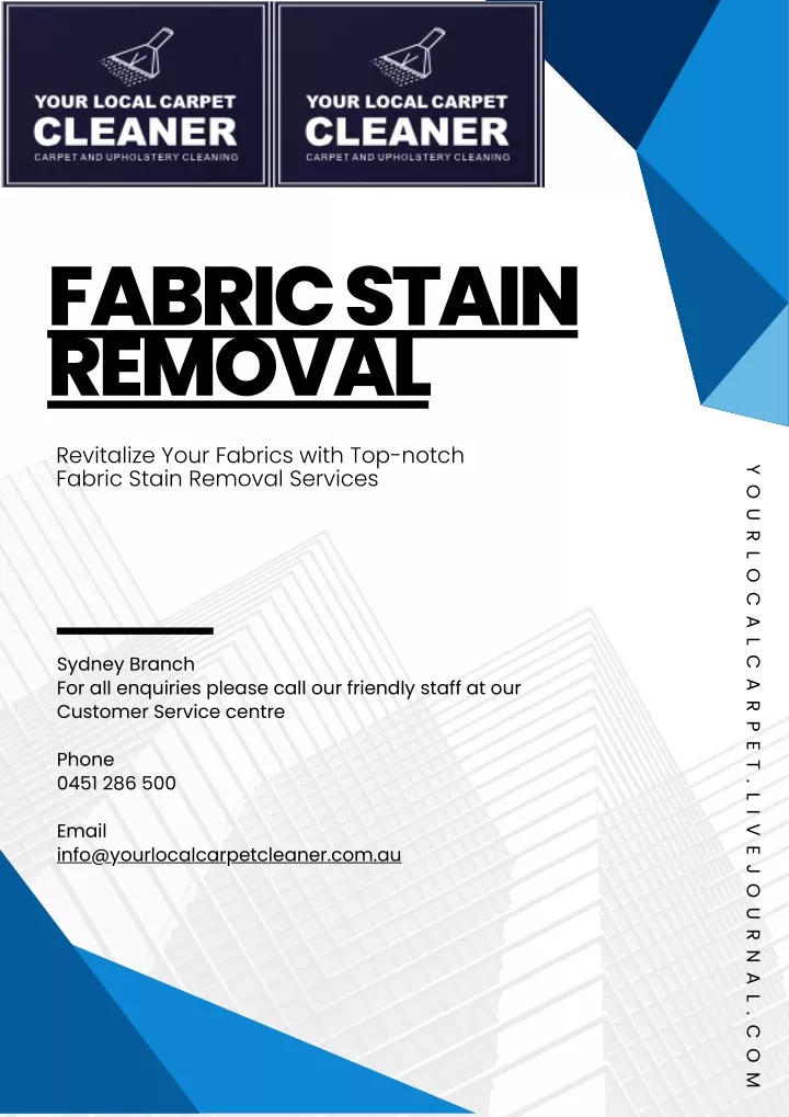 fabric stain removal