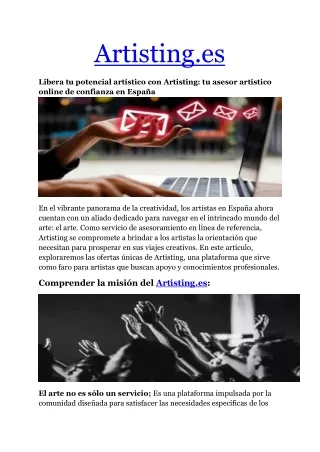 artisting es