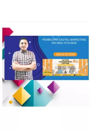 WA 0852 7019 0835 Pembicara Digital Marketing di Kabanjahe