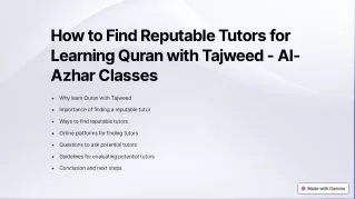 How to Find Reputable Tutors for Learning Quran with Tajweed