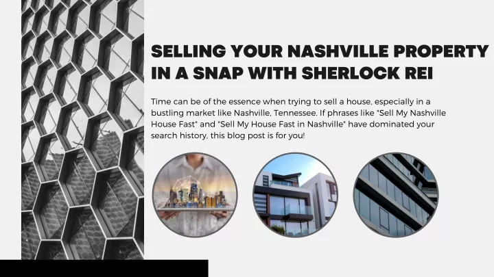 selling your nashville property in a snap with