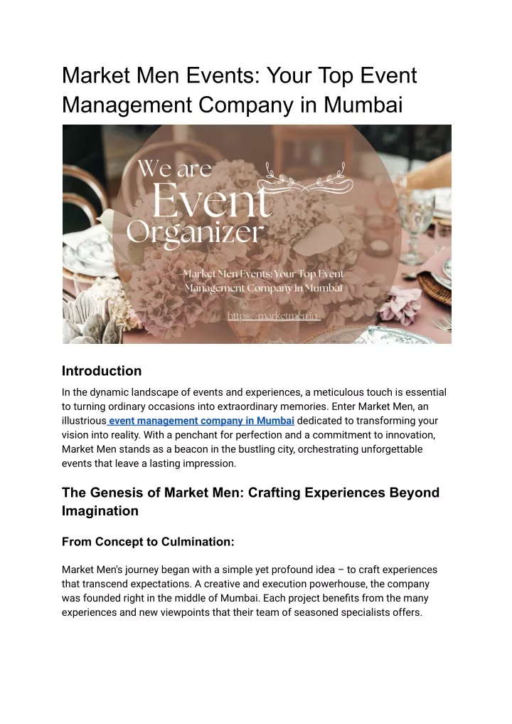 market men events your top event management