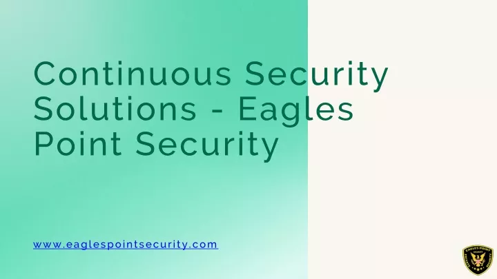 continuous security solutions eagles point