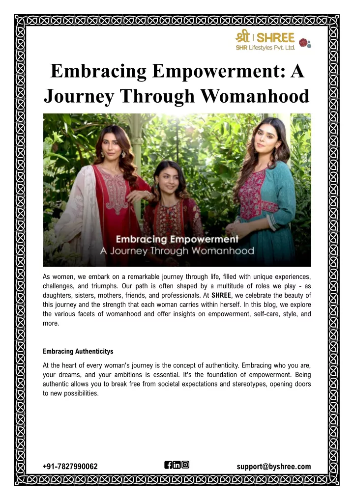 embracing empowerment a journey through womanhood