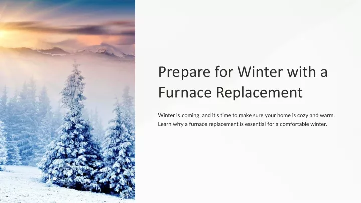 prepare for winter with a furnace replacement