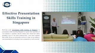 Effective Presentation Skills Training in Singapore