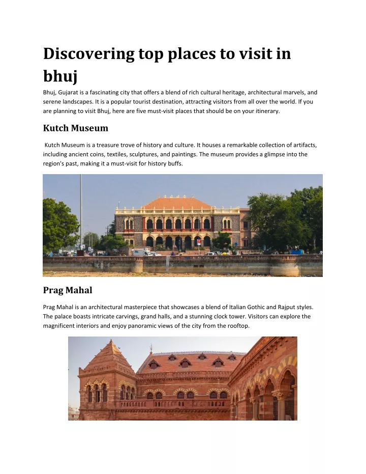 discovering top places to visit in bhuj