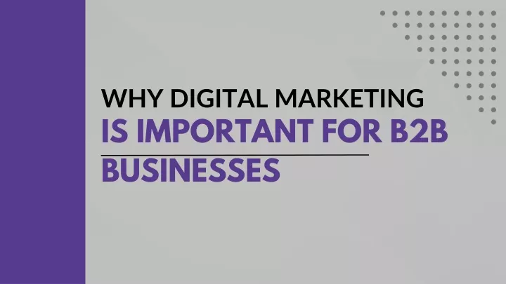 why digital marketing