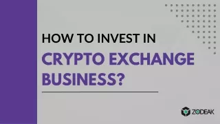 How To Invest In Crypto Exchange Business